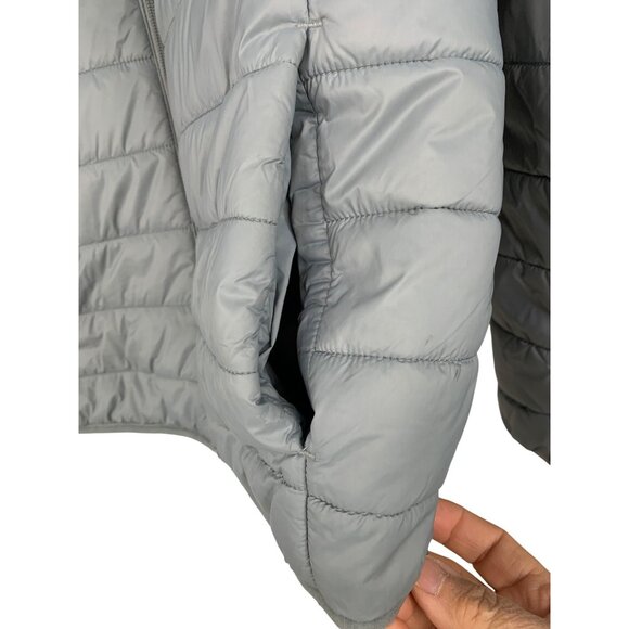 Mens Gray Puffer Sweater Jacket Goodfellow x Target M  RX10347 EUC Thin - Picture 7 of 10